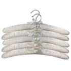 Alternate image 0 for Squared Away&trade; Satin Padded Hangers in Natural (Set of 5)