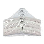 Alternate image 2 for Squared Away&trade; Fabric Padded Hangers in Ivory/Bronze (Set of 5)