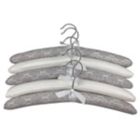 Alternate image 0 for Squared Away&trade; Fabric Padded Hangers in Ivory/Bronze (Set of 5)