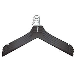 Squared Away™ Wood Hangers in Mahogany (Set of 5)