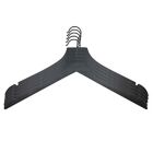 Alternate image 0 for Squared Away&trade; Wood Hangers in Black with Black Hook (Set of 5)