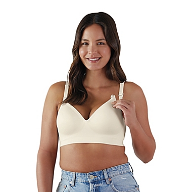 Bravado Designs Small Plunge Nursing Bra in White. View a larger version of this product image.
