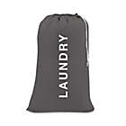 Alternate image 0 for Simply Essential&trade; Text Laundry Bag in Grey
