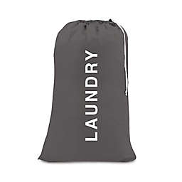 Simply Essential™ Text Laundry Bag in Grey