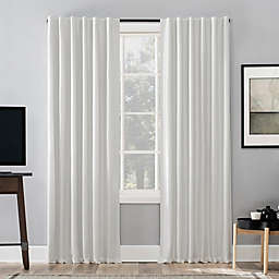 Sun Zero® Evelina Faux Silk Thermal Total Blackout 108-Inch Curtain Panel in Pearl (Single)