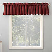 Sun Zero Bella Room Darkening 18-Inch Rod Pocket Window Curtain Valance in Wine Red