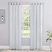 Thermal Insulated bedroom Linen Look Blackout Curtains Tab Top 56x87" drop 1pair 