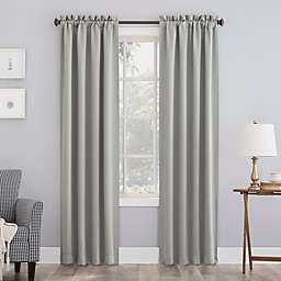Sun Zero® Mariah Energy Saving Darkening 84-Inch Curtain Panel in Silver Gray (Single)