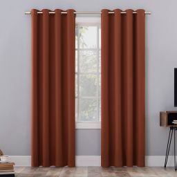 Sun Zero® Oslo Extreme Total Blackout 63-Inch Curtain Panel in Terracotta (Single)