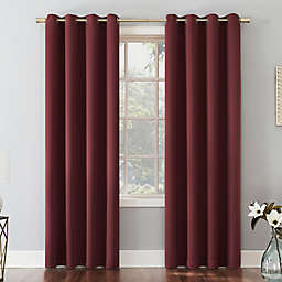 Sun Zero® Mariah Energy Saving Darkening 108-Inch Curtain Panel in Wine Red (Single)