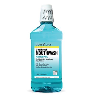 Core Values&trade; 33.8 oz. Antiseptic Mouth Rinse in Blue Mint
