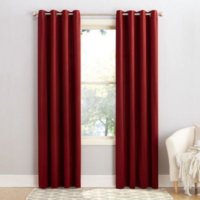 Sun Zero&reg; Bella Room Darkening 54-Inch Grommet Curtain Panel in Brick Red (Single)