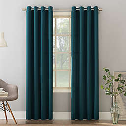 Sun Zero® Bella Room Darkening 54-Inch Grommet Window Curtain Panel in Teal (Single)