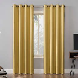 Sun Zero® Oslo Extreme Total Blackout 54-Inch Curtain Panel in Flax Yellow (Single)