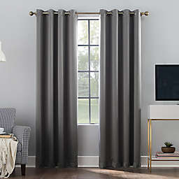 Sun Zero® Oslo Extreme Total Blackout 108-Inch Grommet Curtain Panel in Gray (Single)
