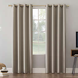 Sun Zero® Oslo Extreme Total Blackout 54-Inch Grommet Curtain Panel in Stone (Single)
