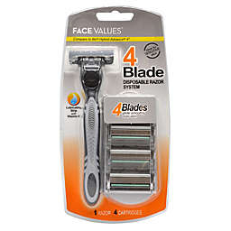 Harmon® Face Values® 4-Blade Disposable Razor System for Men