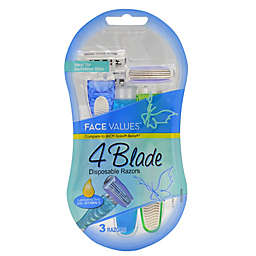 Harmon® Face Values® 3-Count 4-Blade Disposable Razors for Women