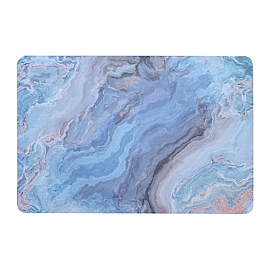 Dainty Home&reg; Marble Cork Metallic Rectangular Placemats in Blue (Set of 2). View a larger version of this product image.