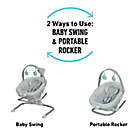 Alternate image 1 for Graco&reg; Soothe &#39;n Sway&trade; Swing with Portable Rocker in White/ Grey