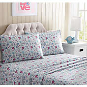 Kute Kids Floral Standard Pillowcases in Purple (Set of 2)