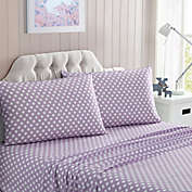 Kute Kids Minnie Polka Dot Standard/Queen Pillowcases in Lilac (Set of 2)