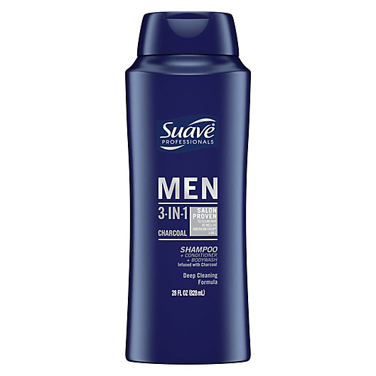 Alternate image 1 for Suave® 28 oz. Charcoal Professionals Men 3-in -1 Shampoo Conditioner and Body Wash