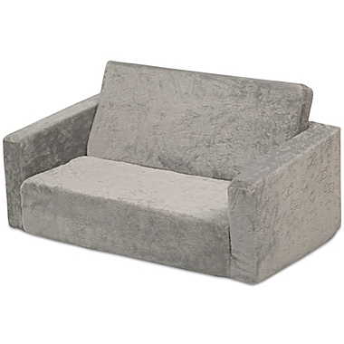 Serta Perfect Sleeper Wide Convertible Sofa to Lounger in Grey. View a larger version of this product image.
