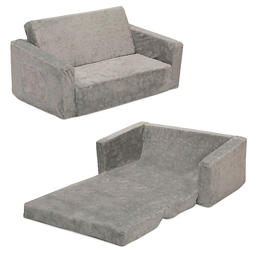 Alternate image 1 for Serta Perfect Sleeper Wide Convertible Sofa to Lounger in Grey