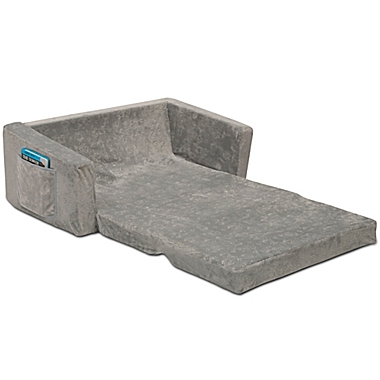 Serta Perfect Sleeper Wide Convertible Sofa to Lounger in Grey. View a larger version of this product image.