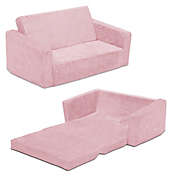 Serta Perfect Sleeper Wide Convertible Sofa to Lounger in Pink