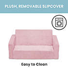 Alternate image 4 for Serta Perfect Sleeper Wide Convertible Sofa to Lounger in Pink