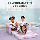Alternate image 2 for Delta Children&reg; Cozee Flip-Out 2-in-1 Convertible Sofa to Lounger in Pink Tie Dye