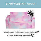 Alternate image 4 for Delta Children&reg; Cozee Flip-Out 2-in-1 Convertible Sofa to Lounger in Pink Tie Dye