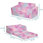 Alternate image 5 for Delta Children&reg; Cozee Flip-Out 2-in-1 Convertible Sofa to Lounger in Pink Tie Dye