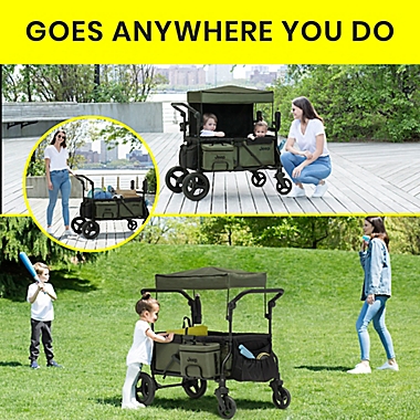 Jeep Wrangler Deluxe Stroller Wagon by Delta Children. View a larger version of this product image.