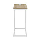 Alternate image 6 for Simply Essential&trade; C-Shape Metal Accent Table in White