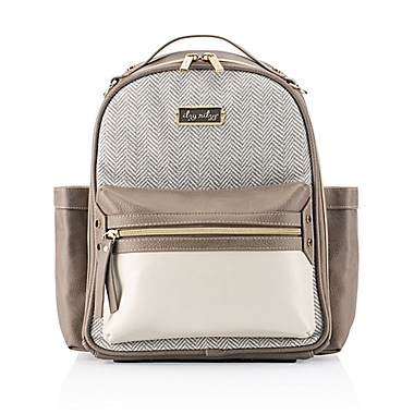 Itzy Ritzy&reg; Mini Backpack Diaper Bag in Vanilla Latte. View a larger version of this product image.