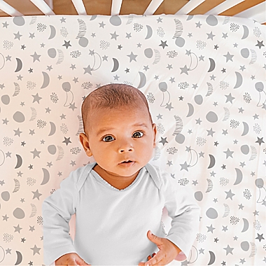 The Peanutshell&trade; 4-Pack Celestial Microfiber Fitted Crib Sheets. View a larger version of this product image.