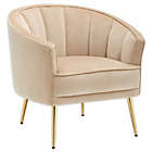 Alternate image 0 for LumiSource&reg; Tania Accent Chair in Gold Metal/Champagne Velvet