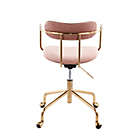 Alternate image 8 for LumiSource&reg; Demi Office Chair in Pink/Gold