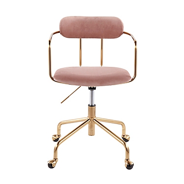 LumiSource&reg; Demi Office Chair in Pink/Gold. View a larger version of this product image.