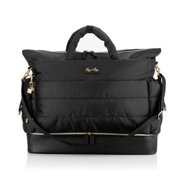 Itzy Ritzy&reg; Dream Weekender&trade; Hospital &amp; Travel Bag in Midnight Black. View a larger version of this product image.