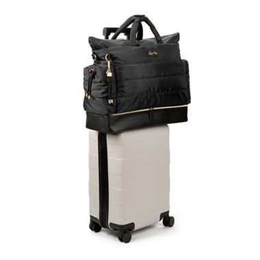 Itzy Ritzy&reg; Dream Weekender&trade; Hospital &amp; Travel Bag in Midnight Black. View a larger version of this product image.