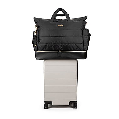Itzy Ritzy&reg; Weekender Hospital &amp; Travel Bag in Midnight Black. View a larger version of this product image.