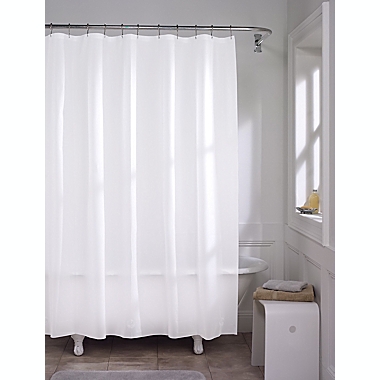 Simply Essential&trade; 70-Inch x 72-Inch Medium Weight PEVA Shower Curtain Liner in White. View a larger version of this product image.