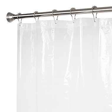 Simply Essential&trade; 70-Inch x 72-Inch Medium Weight  Clear PEVA Shower Curtain Liner. View a larger version of this product image.
