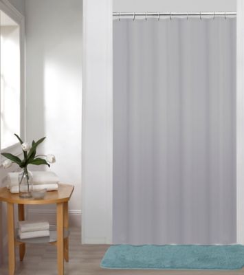 Simply Essential&trade; 54-Inch x 78-Inch Medium Weight PEVA Shower Curtain Liner in Grey
