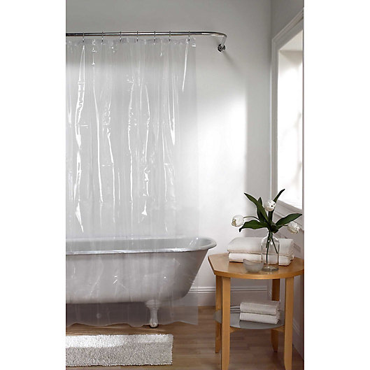 Alternate image 1 for Simply Essential™ 70-Inch x 84-Inch Heavyweight PEVA Shower Curtain Liner in Clean