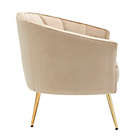Alternate image 8 for LumiSource&reg; Tania Accent Chair in Gold Metal/Champagne Velvet